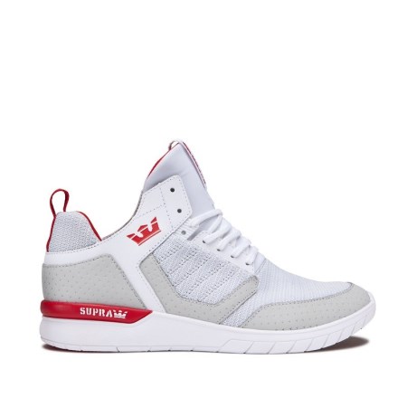 Supra Method Mens High Tops Shoes White UK 48FQZ